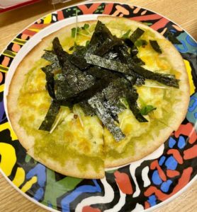 wasabi and seaweed pizza