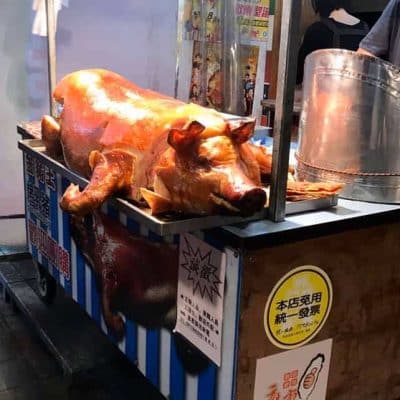 Whole pork in Taipei