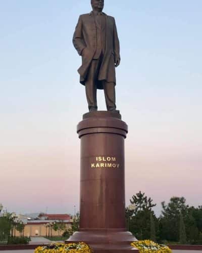 Statue of Islom Karimov Samarkand