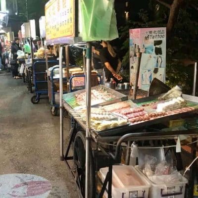 Food market in Ximen Taipei